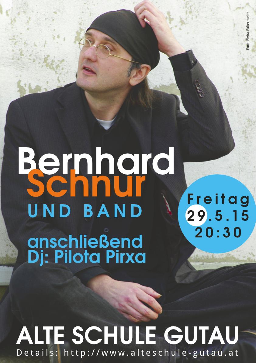 Bernhard Schnur und Band, vorher Bildvortrag von Franz Landl