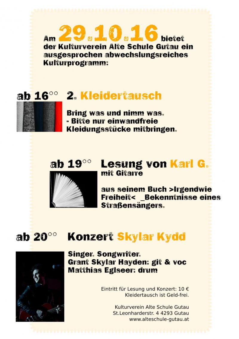 Kleidertausch / Lesung / Konzert