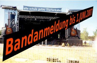 Starterkabel – unser Bandwettbewerb diesmal als Open air