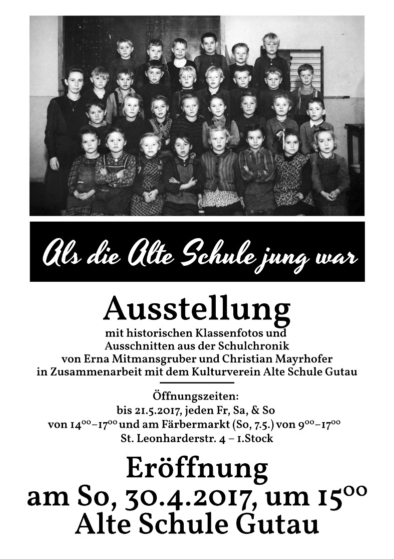 Ausstellung „Als die Alte Schule jung war“