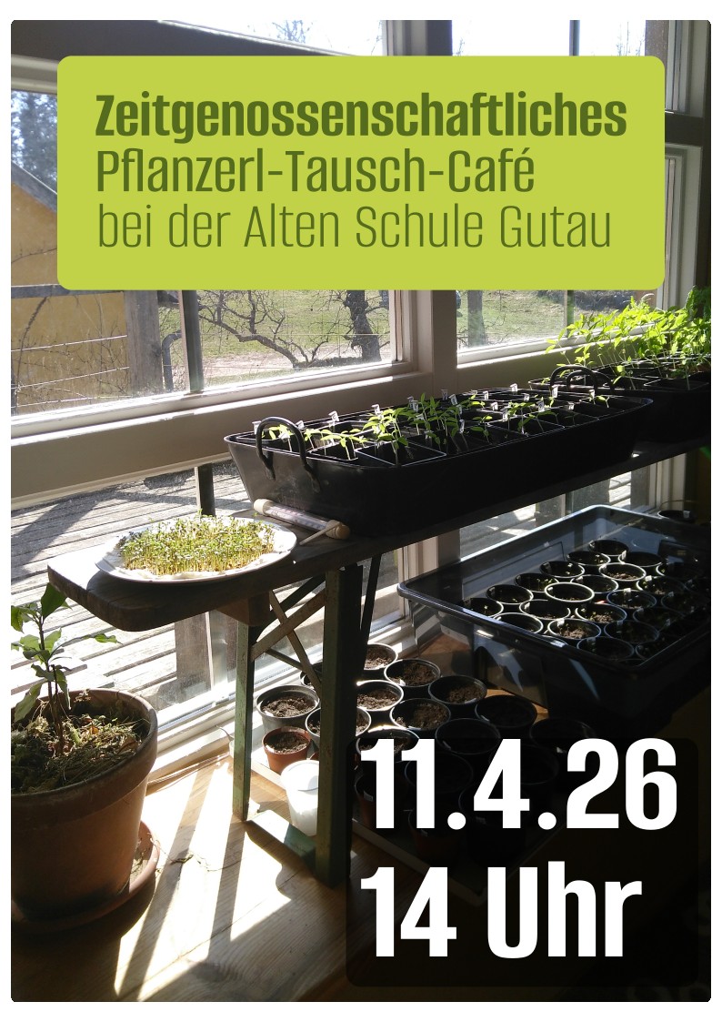 Sa, 11.4.26 | Pflanzerl-Tausch-Café der Zeitgenossenschaft