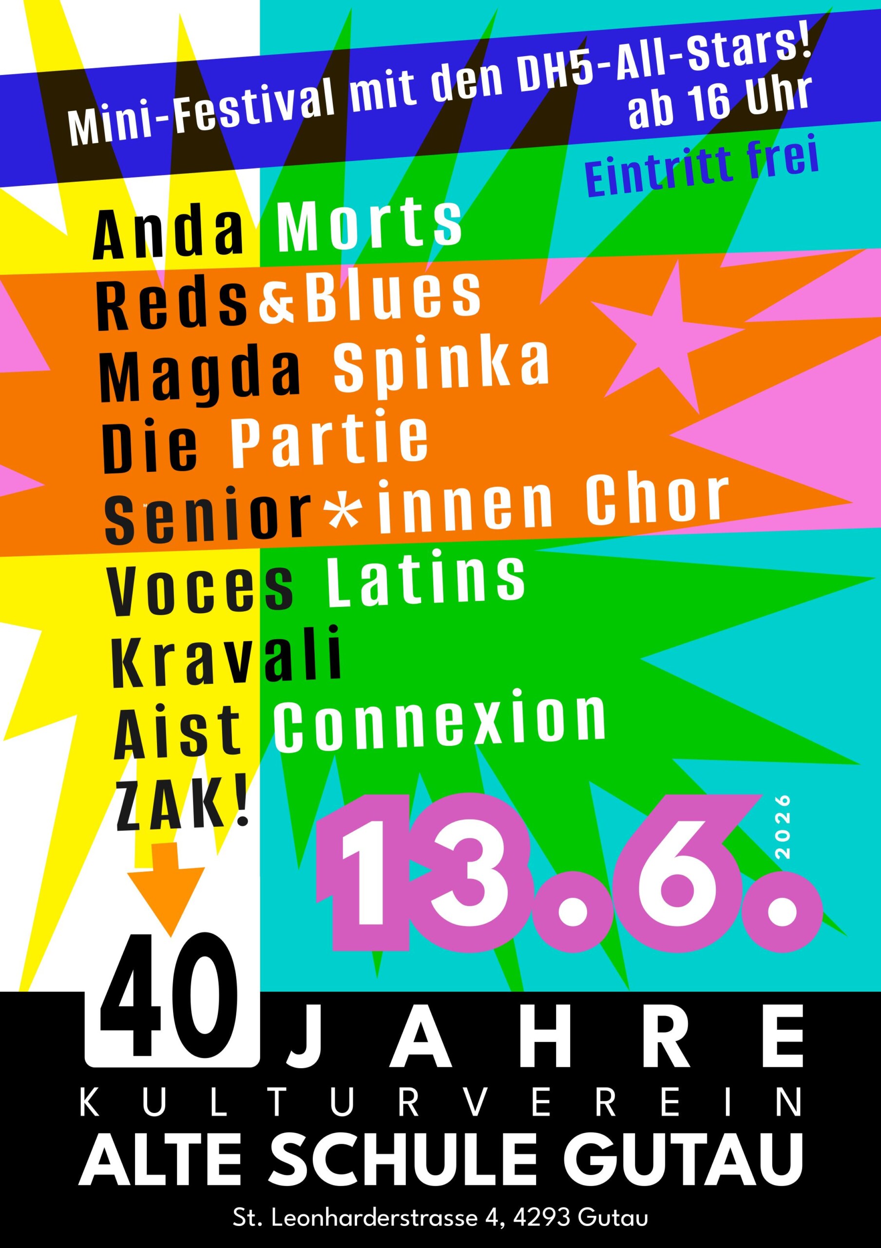 Sa, 13.6. | 40 Jahre Alte Schule – DH5 All Stars
